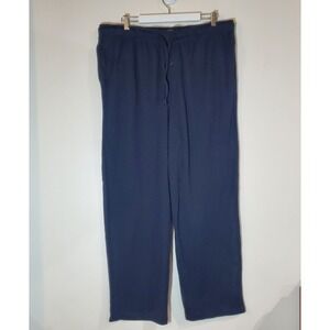 NWT LL‎ Bean organic cotton sleep/lounge pants women's navy heather size XXL REG